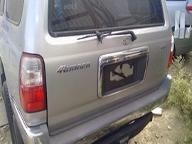 2002 TOYOTA 4RUNNER SILVER SR5 3.4L AT 2WD.  Z24870